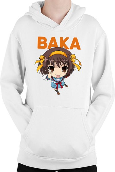 OEM Hanorac copii Haruhi Suzumiya Baka Emoji Chibi Otaku Anime Japan