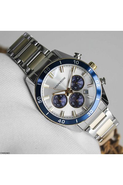 Chaperone Ch002465 Men's Wrist Watch with Steel Band