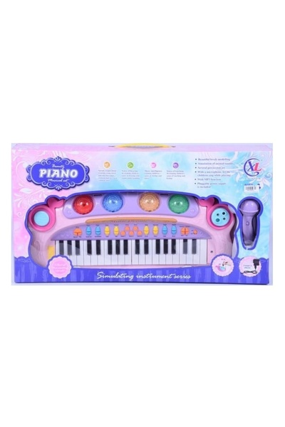 Toy Pian electronic cu microfon, lumini și sunete Dream Piano XL, pentru copii
