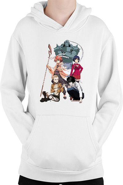 OEM UQ Holder Negi Orte Connie Attack on Titan Death Note Kids Hoodie
