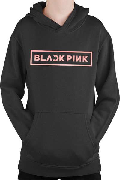 OEM Blackpink In Your Area Logo Motto K-Pop Kids Hoodie