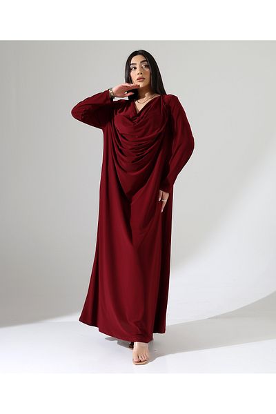 Fi'l Arz Fashion Degaje Collar Long Evening Dress