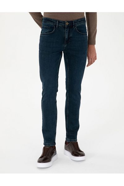 Pierre Cardin Pantaloni albaștri slim fit