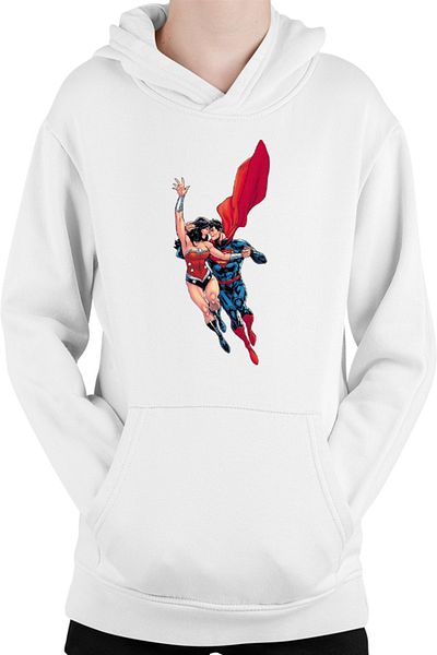 OEM Hanorac copii Wonder Woman Superman Super Lovers Fly Cape Save Protect