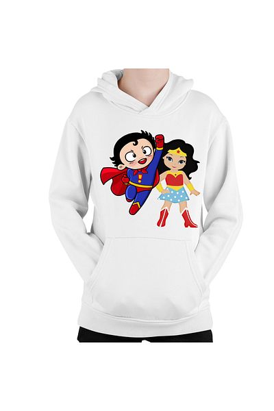 OEM Kids Hoodie Superman Wonder Woman Cartoon Hero Comics