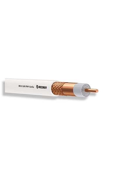 REÇBER RECBER CABLU COAXIAL RG6/U6 TYPE 2 ALB