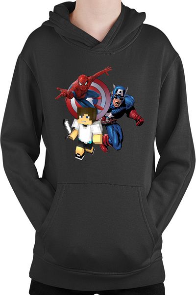 OEM Hanorac copii Captain America Spiderman Minecraft Super Hero Save