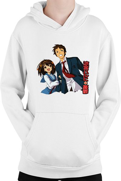 OEM Haruhi Suzumiya Itsuki Random Paranormal Ghost SOS Kids Hoodie