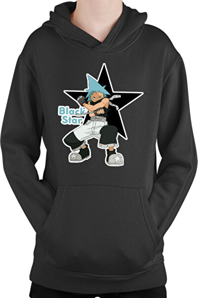 OEM Hanorac copii Soul Eater Black Star Otaku Fight Pose Spirit Trap