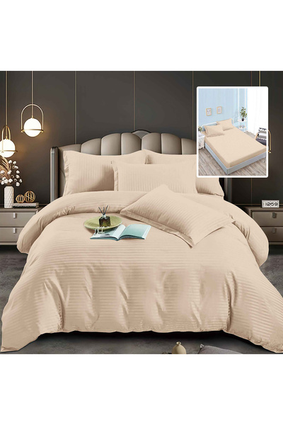 Pucioasa Damask-Polycotton Bed Linen 6 Pieces With Cover (6Dph20)