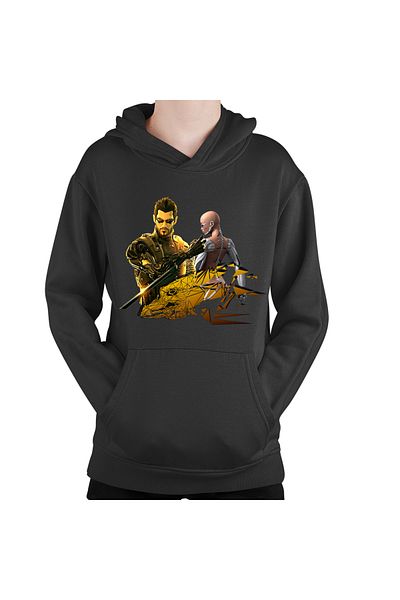 OEM Deus Ex Cyborg Human Revolution Video Game Kids Hoodie