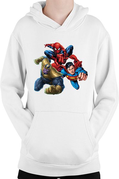 OEM Hanorac copii Thanos Superman Spiderman Hero Gems Avangers
