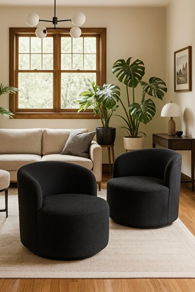 S Home Design Concept Cherry Döner Berjer, Teddy, Antrasit