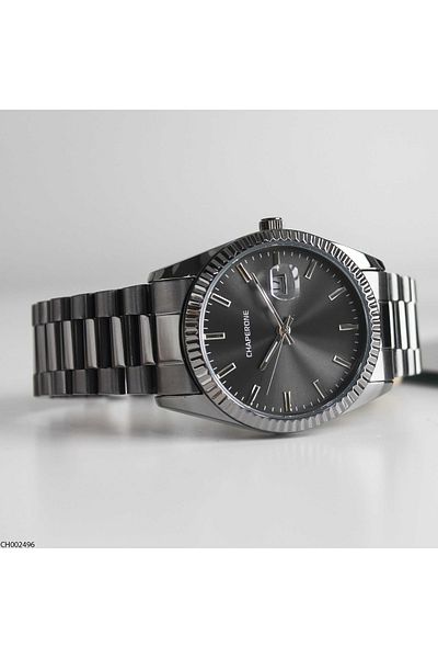 Chaperone Ch002496 Men's Wrist Watch with Steel Band