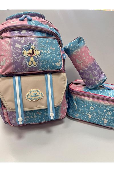TUZY KIRTASİYE OYUNCAK Tuzy Waterproof 3-Piece School Bag Set