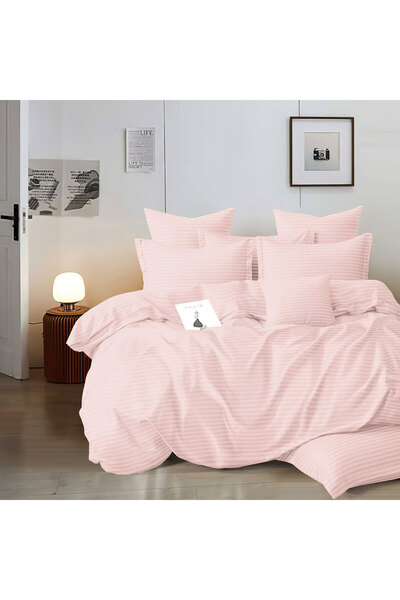 Pucioasa Horeca Damask Bed Linen (Thick) - Powder - King Size