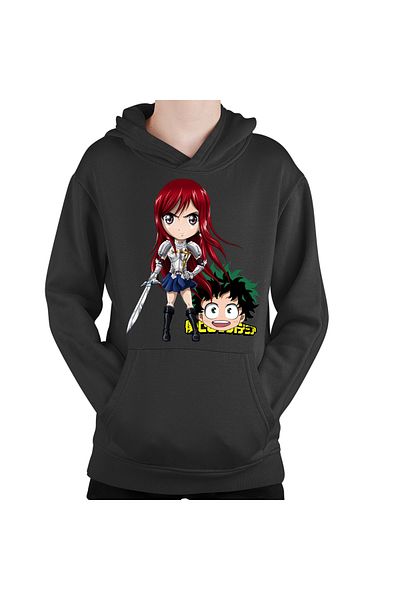OEM Fairy Tail Erza Deku My Hero Academia Kids Hoodie