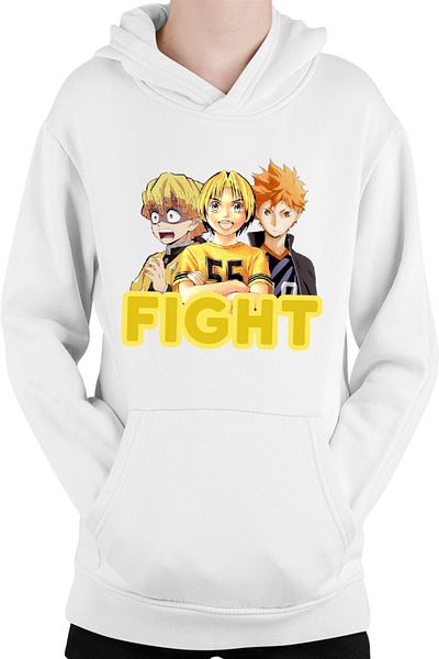 OEM Hanorac copii Hikaru no Go Zenitsu Kimetsu no Yaiba Haikyuu Power Otaku