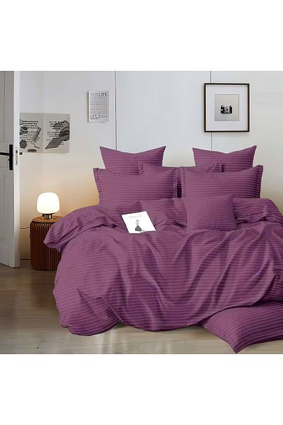 Pucioasa Horeca Damask Bed Linen (Thick) - Purple - King Size