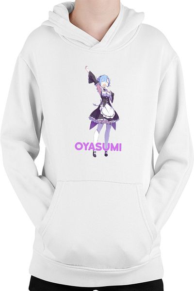 OEM Hanorac copii Re Zero REM Oyasumi Otaku Sp Maiden Tired