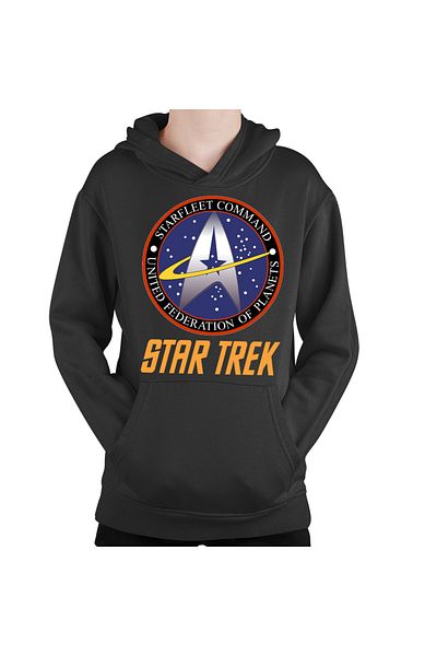 OEM Star Trek Starft Command Academy Emblem Kids Hoodie