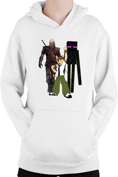 OEM Kids Hoodie Ben 10 Watch Minecraft Enderman Witcher Gerald Sword