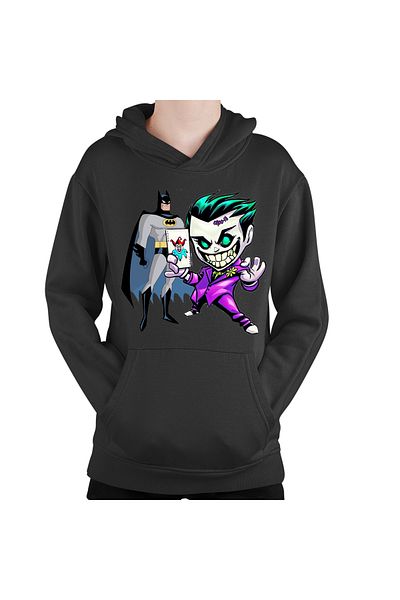 OEM Batman Vs Joker Bruce Death Metal Kids Hoodie