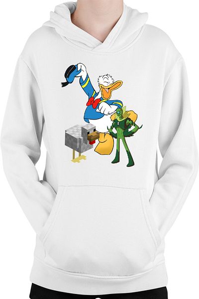 OEM Children's hoodie Donald Duck Minecraft Chicken Ben10 Alien Watch Pixel