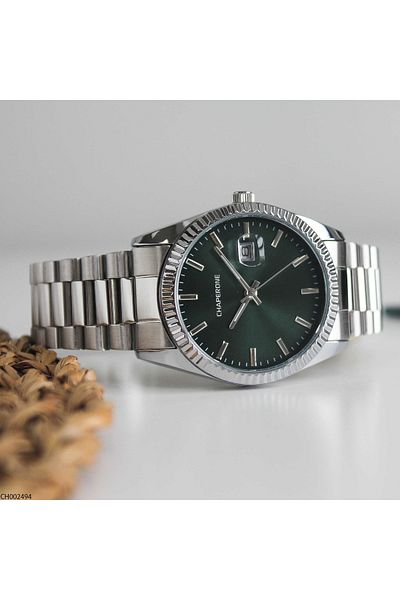 Chaperone Ch002494 Men's Wrist Watch with Steel Band