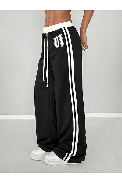 1blood 01 Αριθμός Oversize Φαρδύ Φούτερ με λεπτομέρεια με κορδόνι μέσης