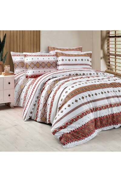 Pucioasa 100% Cotton King Size Bed Linen (Archaic4)