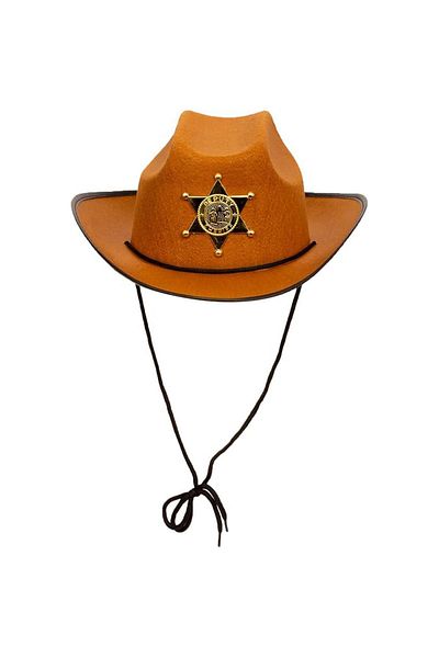 CONAHOME Cowboy Sheriff Hat Coffee 12 Pcs - Costume Party and Show Hat