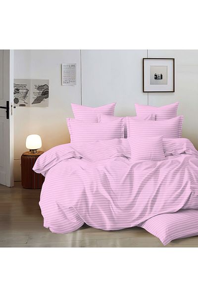 Pucioasa Damask Horeca Bed Linen (Thick) - Lilac - Two Persons