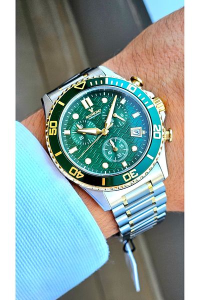 Raymond Rym-2332 Quartz Men's Watch - Japanese Mechanism - Case and Cord Steel - 2 Years Warranty