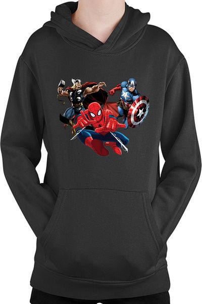 OEM Kids' sweatshirt Spiderman Captain America Thor Fly Hero Cool