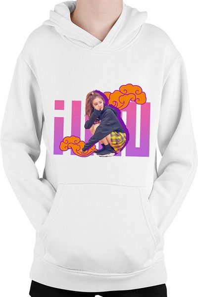 OEM I-DLE Clouds Chinese Korean Minimalist Cute Kids Hoodie