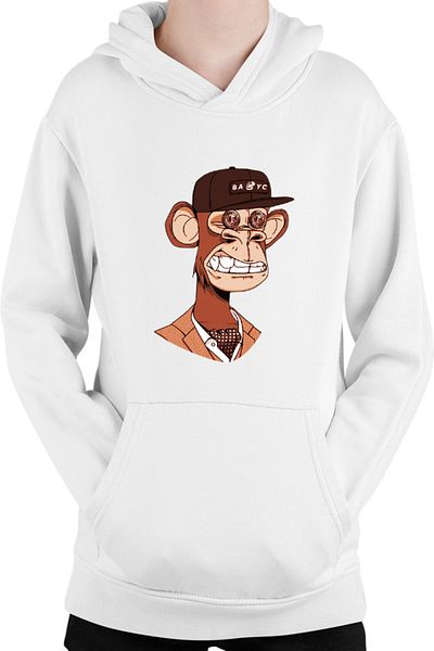 OEM Hanorac copii NFT Monkey Modern Financial Global Economy