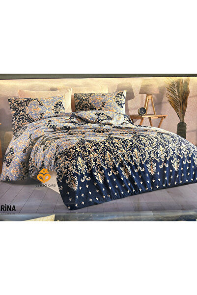 ÇEYİZCİ ÇARŞI ARADIĞIN HERŞEY TEK TIKLA %100 Pamuk BAYALLİ Poplin Çift Kişilik Nevresim Takımı ZARİNA – Nefes Alabilen Yumuşak Kumaş