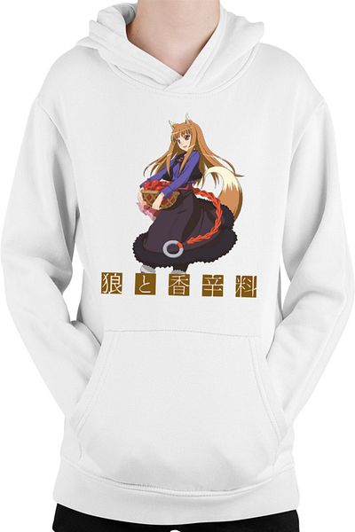 OEM Spice And Wolf Holo Apple Fantasy Otaku Cosplay Kids Hoodie
