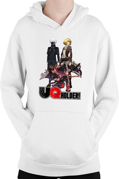OEM UQ Holder Touta Demon Samurai Sword Soul Anime Otaku Kids Hoodie
