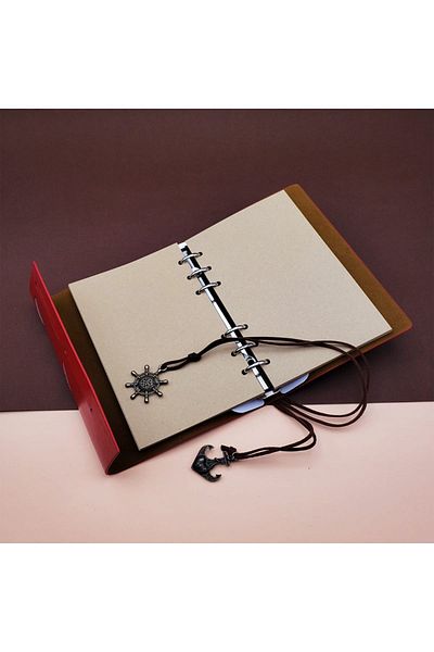 CONAHOME Leather Compass Design Notebook