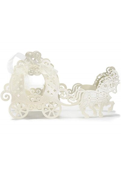 OEM Set 25 Wedding Favors Ivory Pearl Carriage
