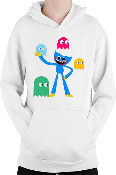 OEM Hanorac copii Huggy Wuggy Pac Man Ghost NPC Horror Game