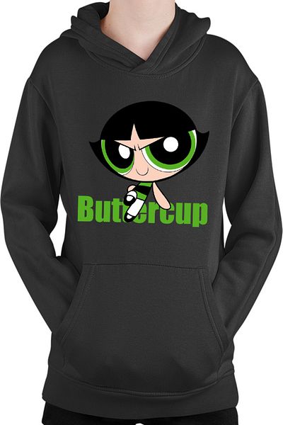 OEM The Powerpuff Girls Buttercup Tomboy Strong Kids Hoodie