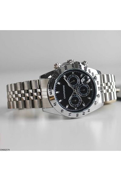 Chaperone Ch002579 Men's Wrist Watch with Steel Band