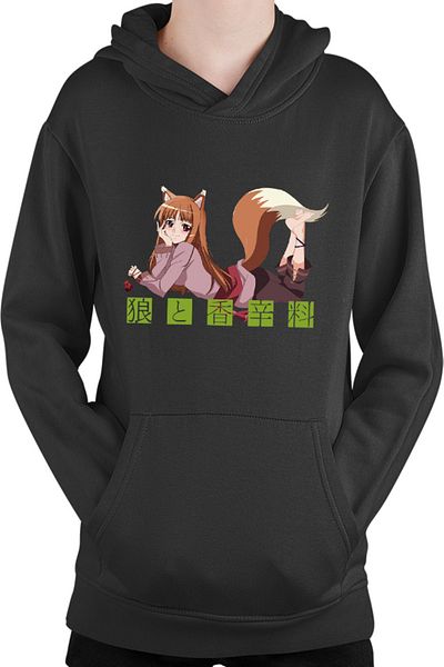 OEM Spice And Wolf Holo Anime Slice of Life Kids Hoodie