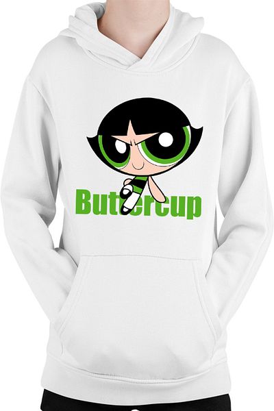 OEM The Powerpuff Girls Buttercup Tomboy Strong Kids Hoodie