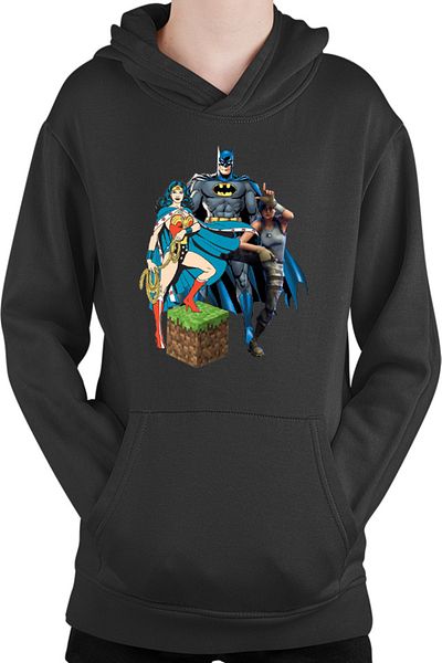 OEM Kids Hoodie Wonder Woman Minecraft Grass Cube Batman Fortnite Dance