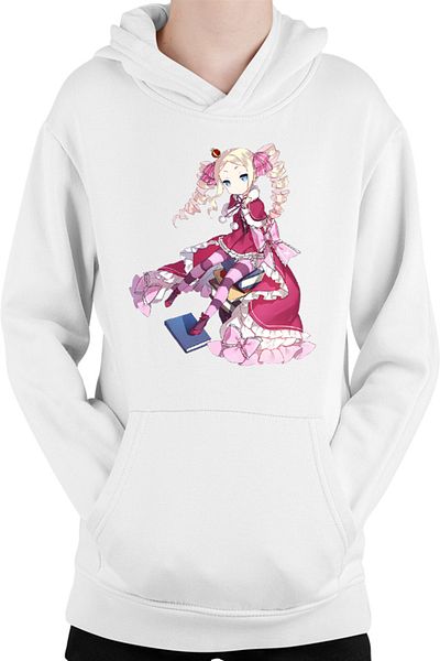 OEM Re Zero Beatrice Library Book Magic Tsundere Children's Hoodie