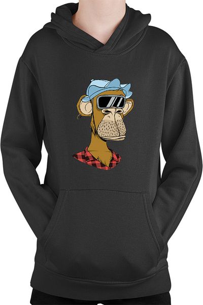 OEM NFT Monkey Pyramid Thief Crypto Coin Kids Hoodie